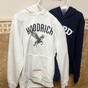 Hoodrich White and Navy Kids Hoodies